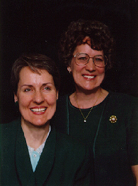 Cherith Brook on left, Sharon Northcutt (Yevette Shoshannah) on right